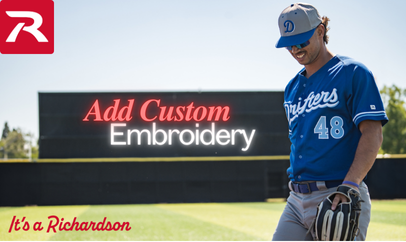 Customize your Richardson PTS30 baseball hat with professional embroidery. Add your logo, team name, or custom design for a premium, personalized look. Perfect for teams, businesses, and bulk orders.