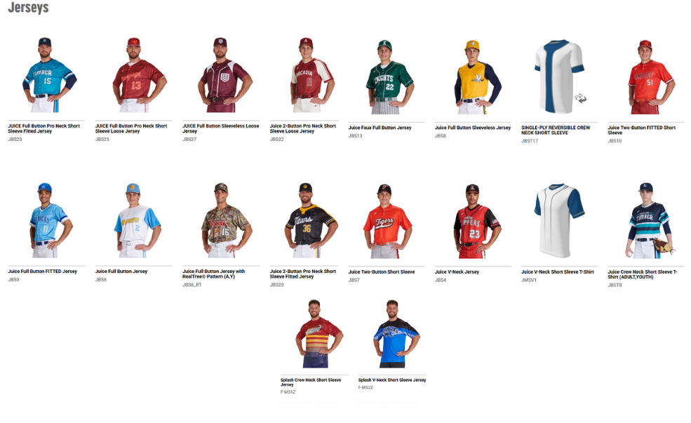 Champro Sublimated Baseball Uniforms- Juice 