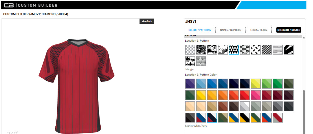 Champro uniform sublimation color