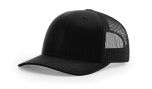 Richardson 112T Black Tactical Trucker Mesh Adjustable Hat