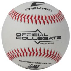 Champro COLLEGIATE SPECIFICATIONS - FULL GRAIN LEATHER COVER - FLAT SEAM CBB-501 1(dozen) FREE SHIPPING
