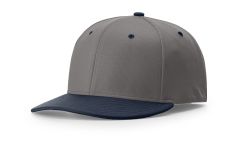 Richardson PTS50 Charcoal/Navy Performance Baseball Hat – Flex-Fit, Moisture-Wicking Sports Cap - Free Shipping