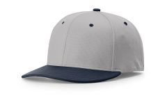 Richardson PTS50 Grey/Navy Performance Baseball Hat – Flex-Fit, Moisture-Wicking Sports Cap - Free Shipping