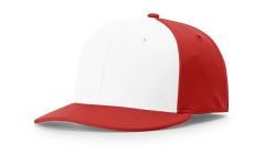 Richardson PTS50 White/Red ALT Performance Baseball Hat – Flex-Fit, Moisture-Wicking Sports Cap - Free Shipping
