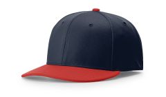 Richardson PTS50 Navy/Red Performance Baseball Hat – Flex-Fit, Moisture-Wicking Sports Cap - Free Shipping