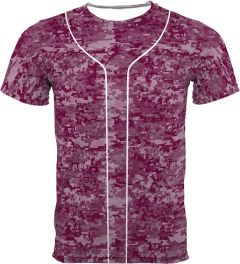 New Adult Storm Sublimated Digital Camo Baseball Jersey by Teamwork Athletic Style Number 8820