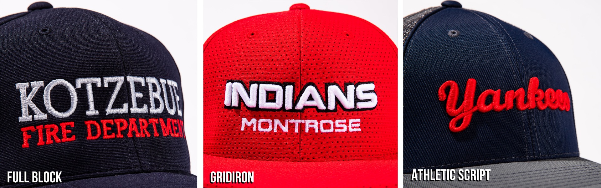 Wording Font by Pacific Headwear